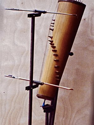Conical violin support